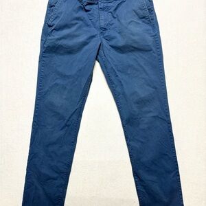 Bonobos Navy Blue Cotton Chino Pants